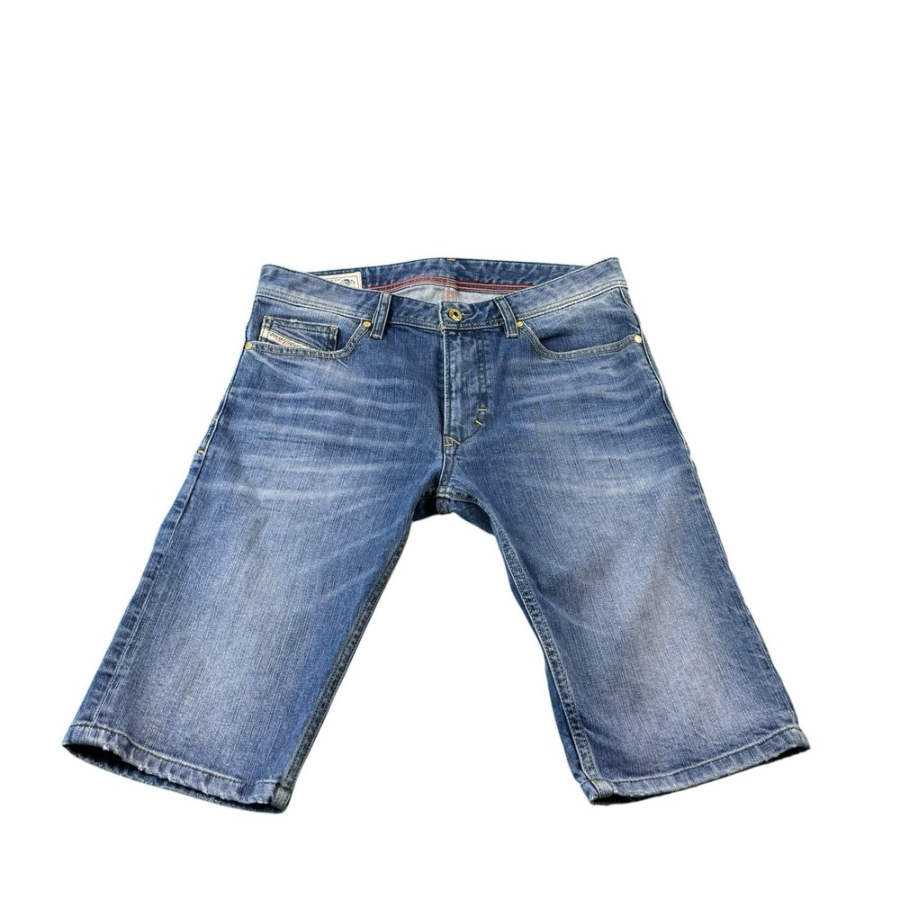 Diesel Mid Wash Men's Denim Shorts Distressed Size 30 Excellent‎